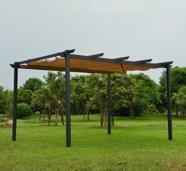 Pergola Mag-Pro Garden 3x4 m alumiinirunkoinen pergola kangaskatolla