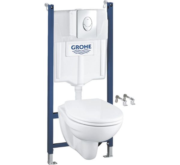 Grohe Solido 4-IN-1 seinä-WC-setti asennustelineellä