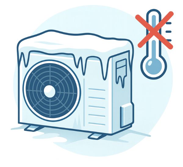 Ilmalämpöpumppu ei lämmitä talvella