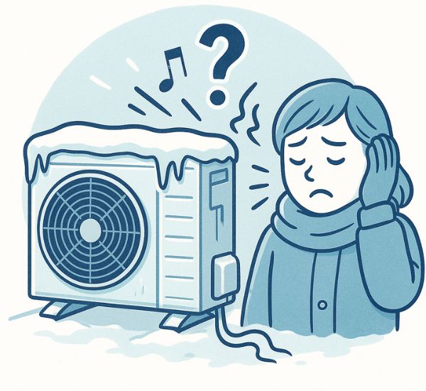 Ilmalämpöpumppu pitää outoa ääntä