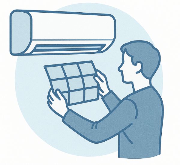 Ilmalämpöpumpun suodattimien puhdistus