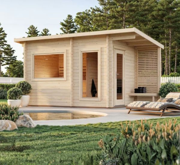 Tunnelmallinen pihasauna omalla pihalla