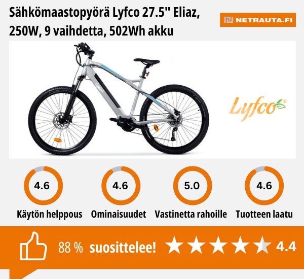 Sähkömaastopyörä Lyfco 27.5