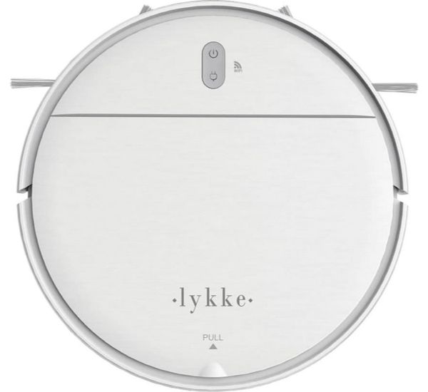 Valkoinen Lykke Pro 2000 V2 moppaava robotti-imuri