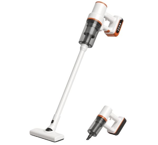 Valkoinen Emax 2in1 -varsi-imuri