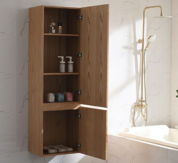 Bathlife Lättsam korkeakaappi tammi 1500 x 450 mm