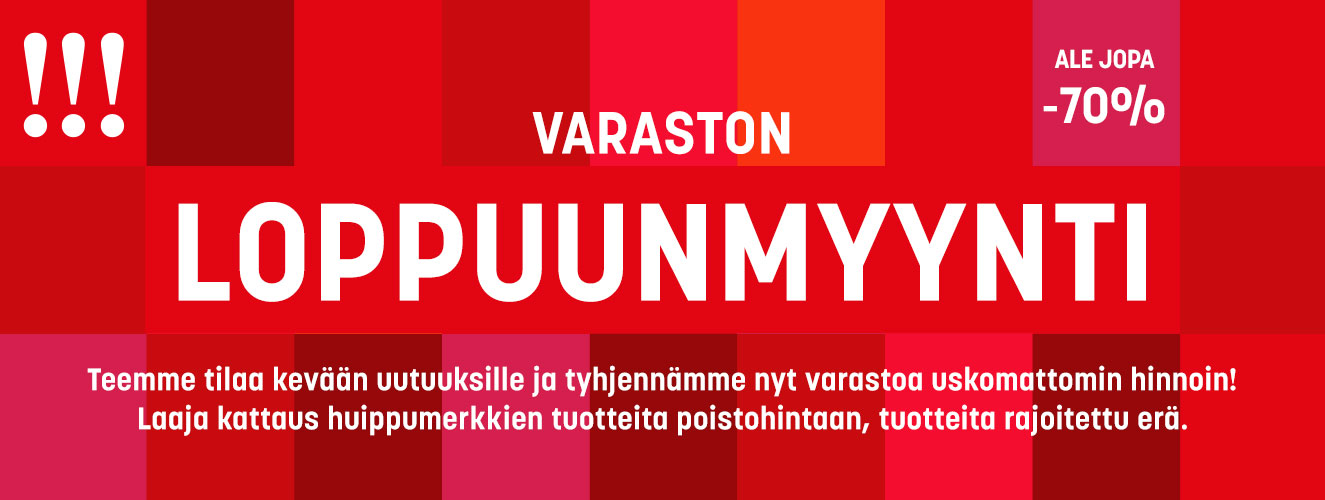 Varaston loppuunmyynti