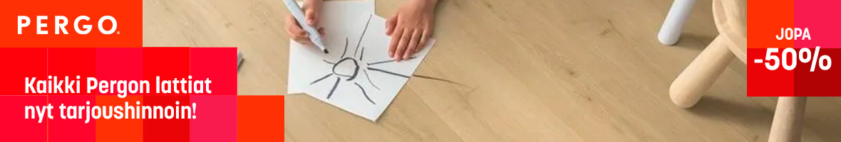 Pergo lattiat jopa -50%