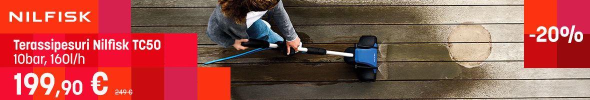 Terassipesuri Nilfisk TC50 alennuksessa 199,90€