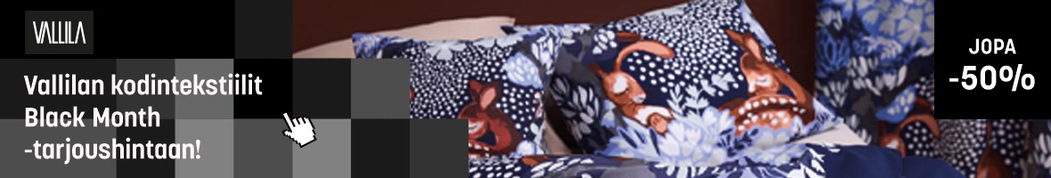 Vallila kodintekstiilit tarjoushintaan jopa -50%