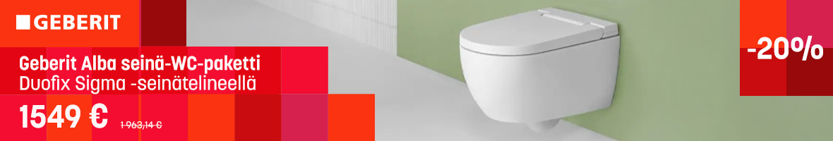 Geberit Alba seinä wc tarjoushintaan