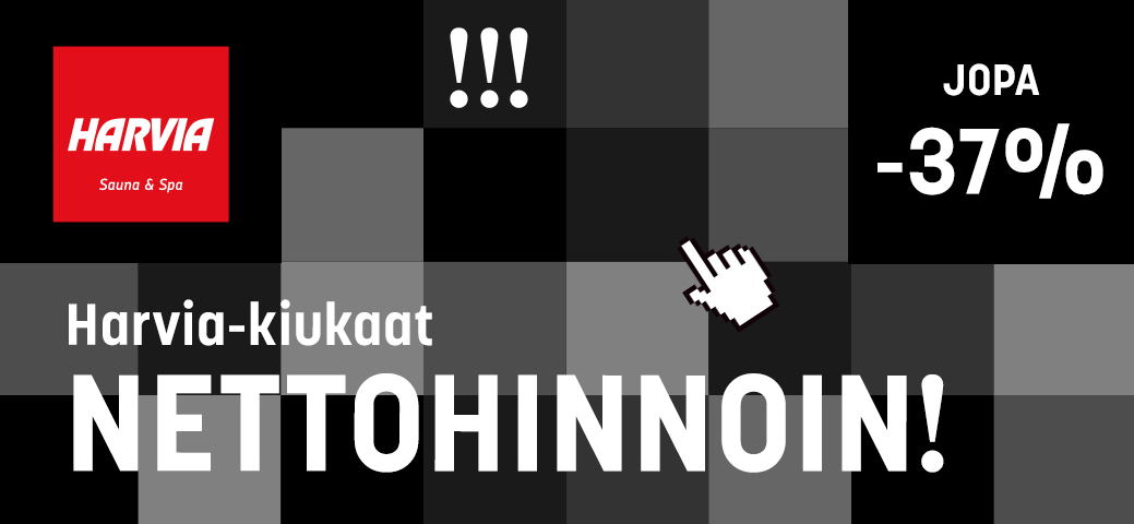 Harvia-kiukaat huippuhintaan