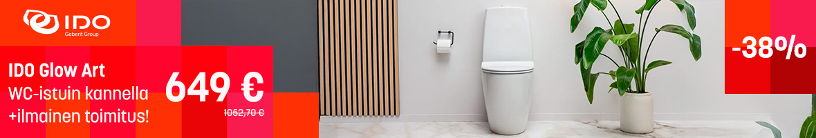 IDO Glow Art wc-istuin -38% + ilmainen toimitus