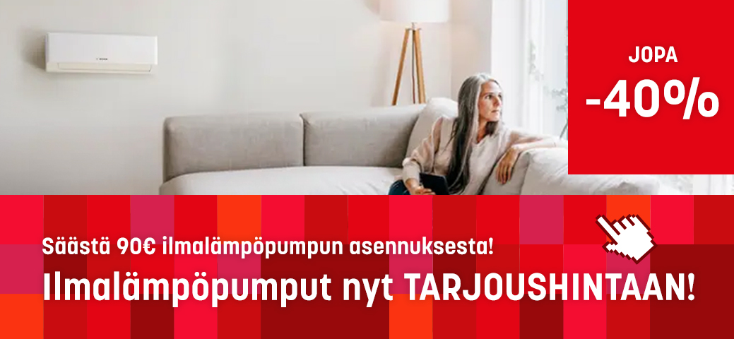 Ilmalämpöpumput tarjoushintaan