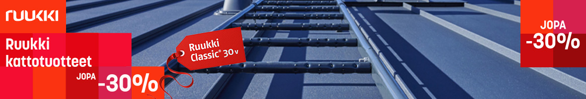 Ruukki kattotuotteet jopa -30%