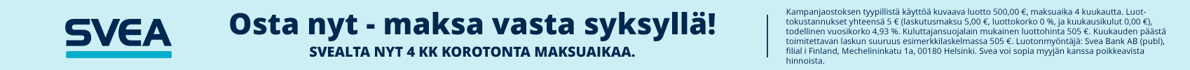 Osta nyt, maksa vasta syksyllä