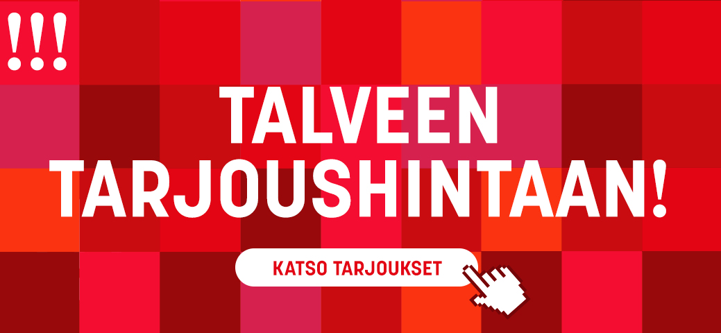 Lumilingot ja sähköpatterit alehintaan