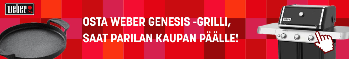 Weber Genesis grillin ostajalle parila kaupan päälle