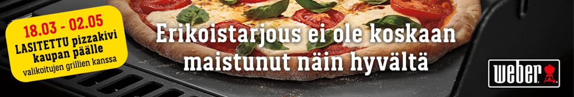 Weber pizzakivi kaupan päälle!